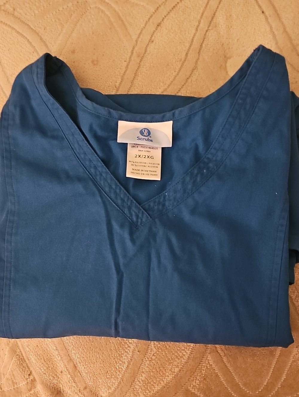 SB Scrubs V-Neck Medical Top in Teal
